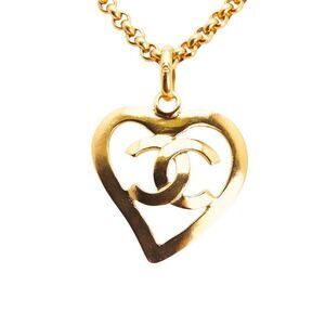 Chanel Coco Mark Heart Necklace